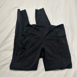 Lululemon size 6 gray leggings with pockets size 6 long